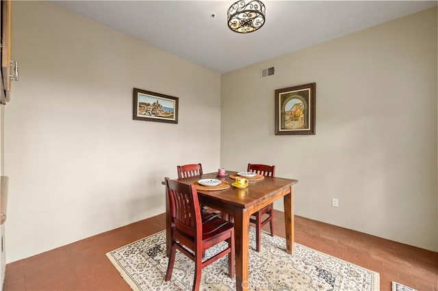 view of dining room