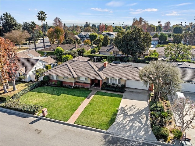 birds eye view of property