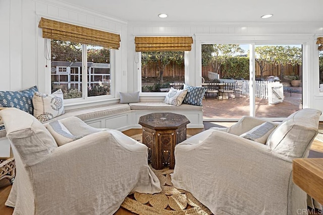 sunroom / solarium with plenty of natural light