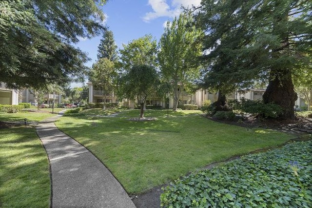 exterior space featuring a lawn