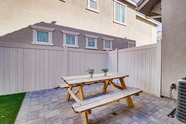 view of patio / terrace with cooling unit