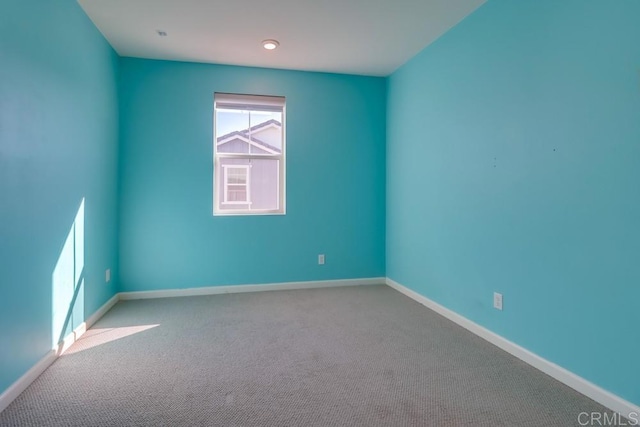 view of carpeted empty room