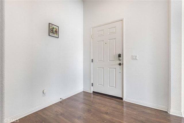 entryway featuring dark hardwood / wood-style floors