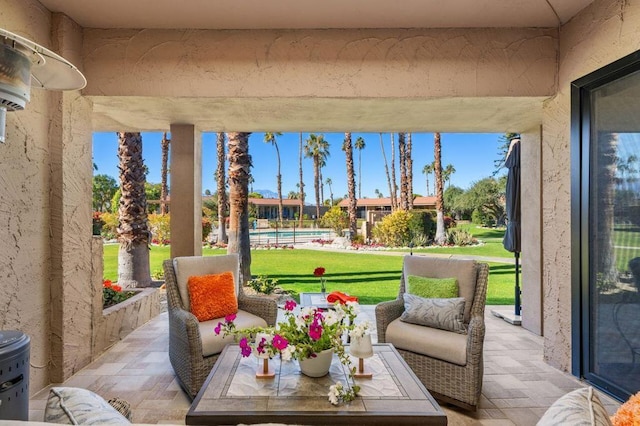 view of sunroom