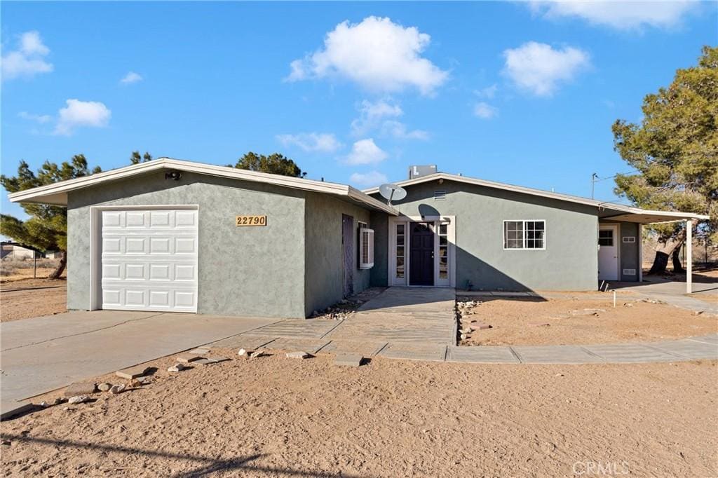 ranch-style house with a garage