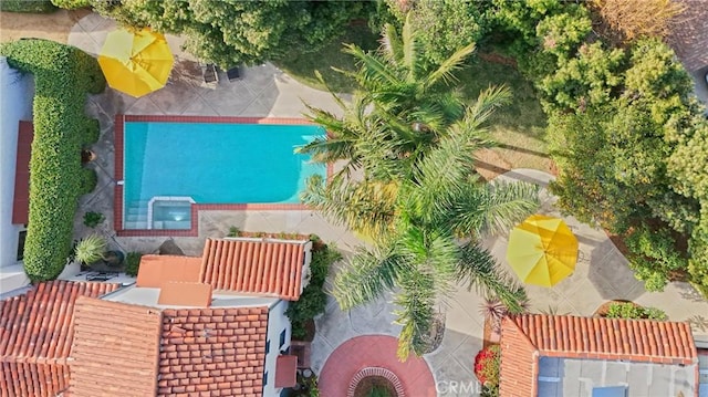 birds eye view of property