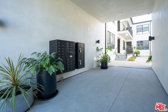 exterior space with mail boxes