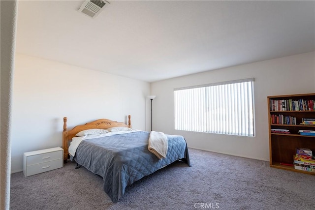 bedroom with carpet