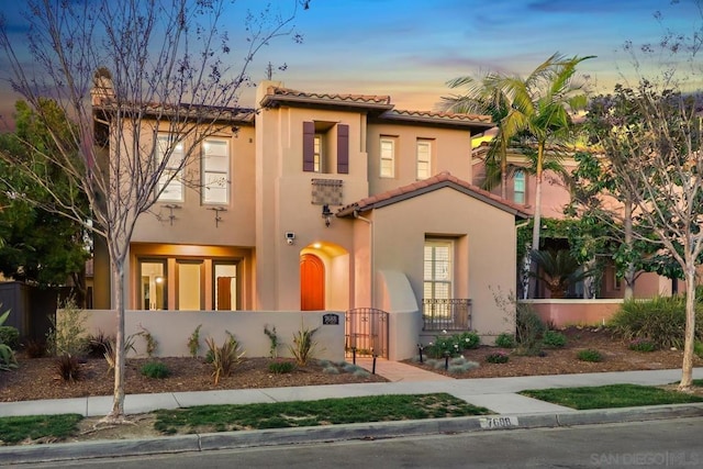 view of mediterranean / spanish house