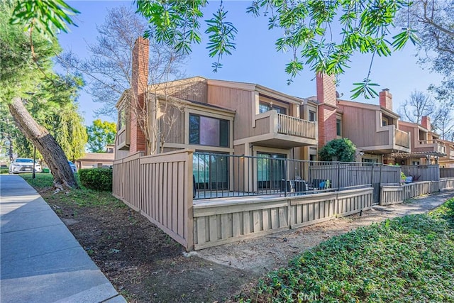 view of rear view of property