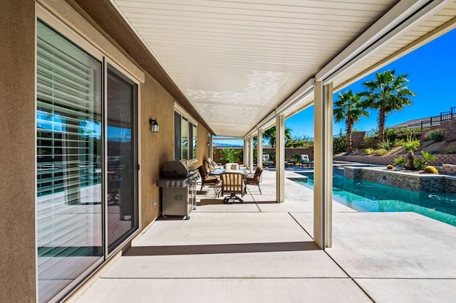 view of patio / terrace featuring area for grilling