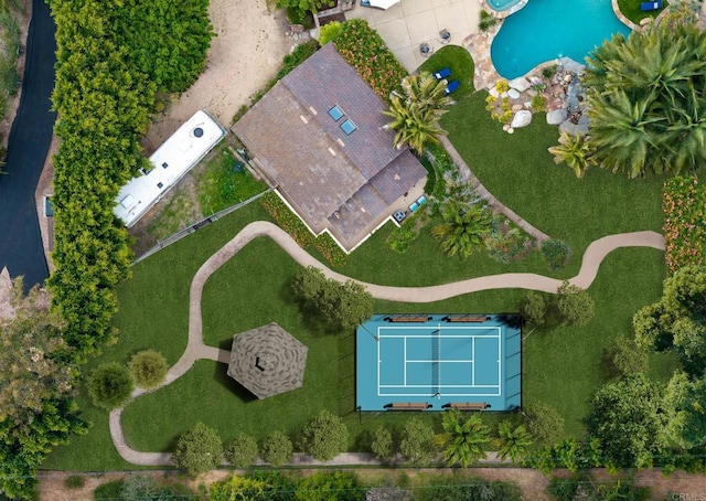 5041 El Secreto, Rancho Santa Fe, CA 92067 - aerial view of a pool