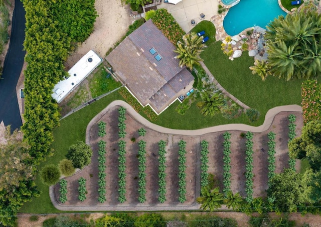 5041 El Secreto, Rancho Santa Fe, CA 92067 - aerial view of a pool area