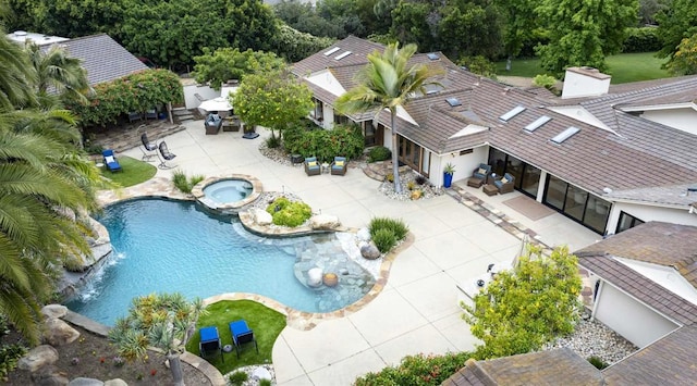 5041 El Secreto, Rancho Santa Fe, CA 92067 - view of subject property with a pool