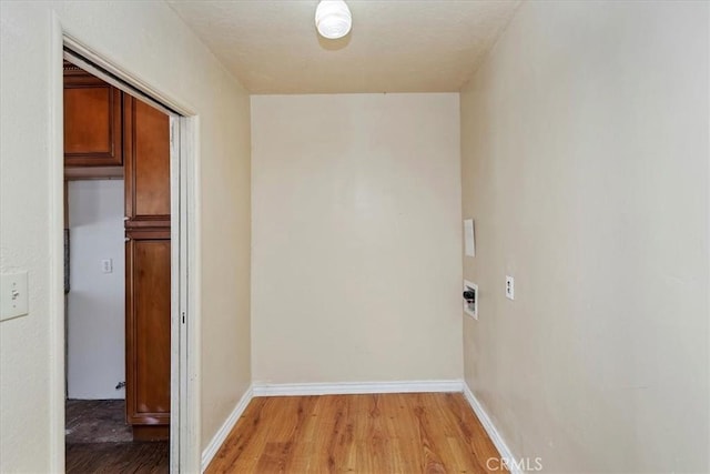 interior space with light wood-type flooring