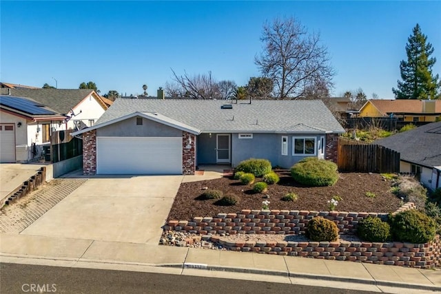 ranch-style house with a garage