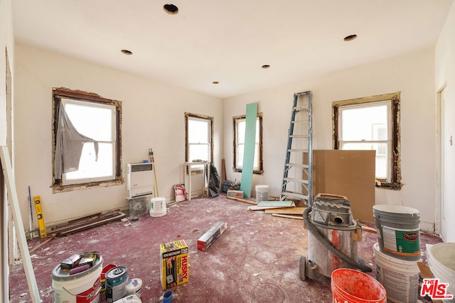 miscellaneous room featuring heating unit