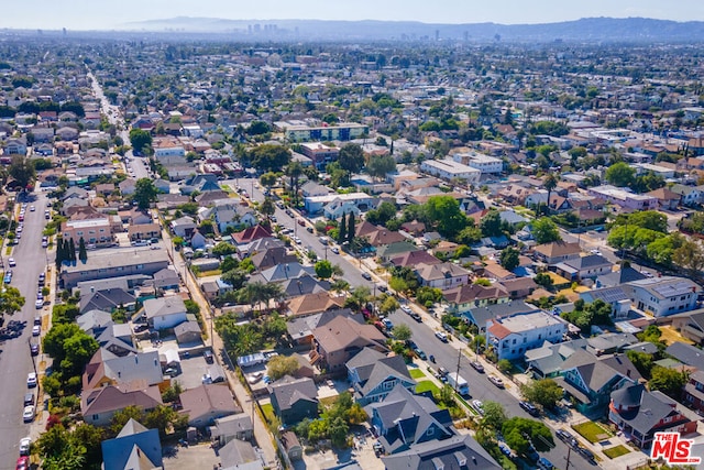 bird's eye view featuring a mountain view