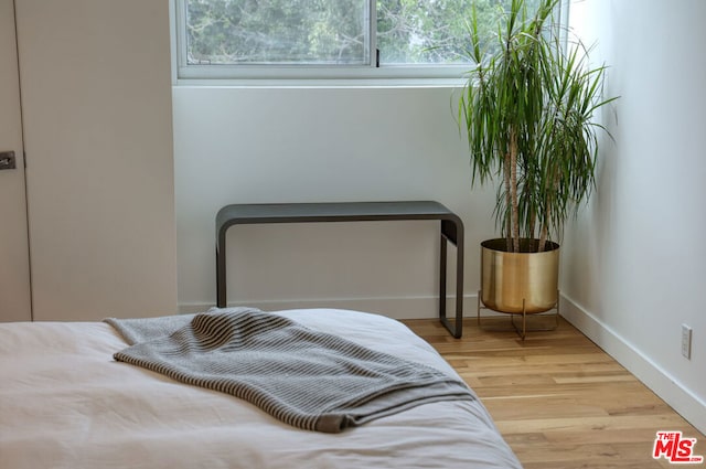 bedroom featuring hardwood / wood-style floors