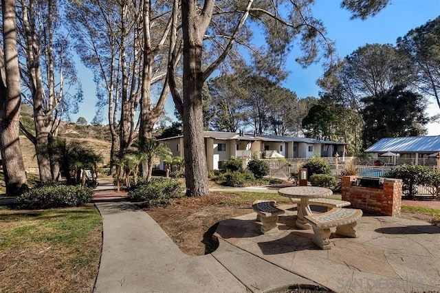 exterior space with a patio area