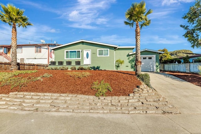 view of front of house featuring a garage