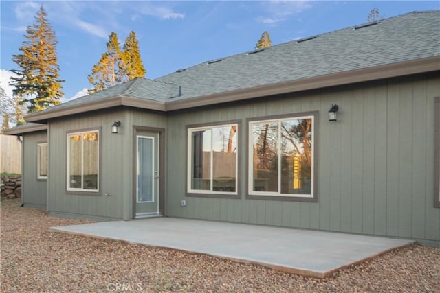 back of house featuring a patio