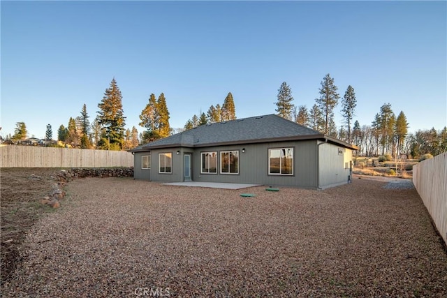 back of property featuring a patio area