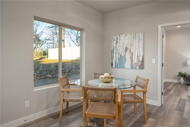 dining room featuring hardwood / wood-style floors