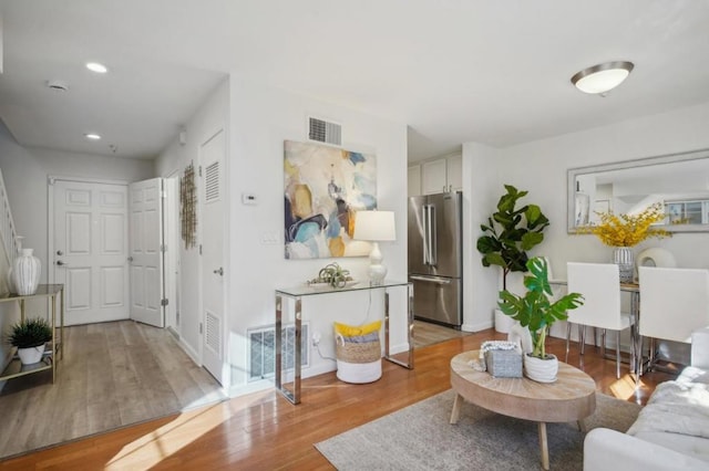 interior space featuring light hardwood / wood-style flooring