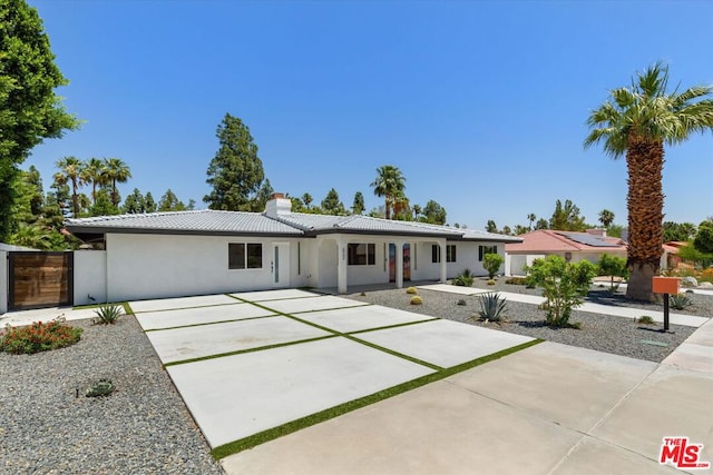 view of ranch-style home