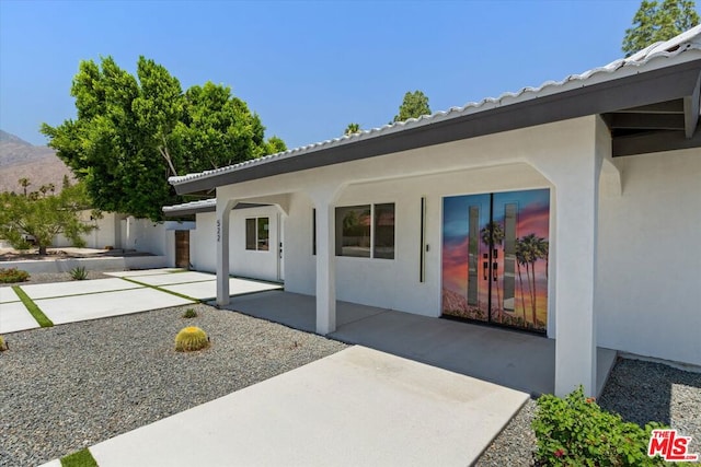 exterior space with a patio area