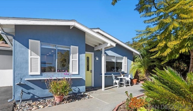 exterior space with a patio