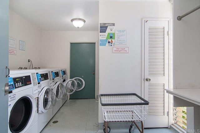 laundry area featuring separate washer and dryer