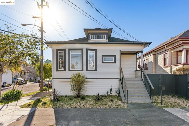 view of bungalow-style house