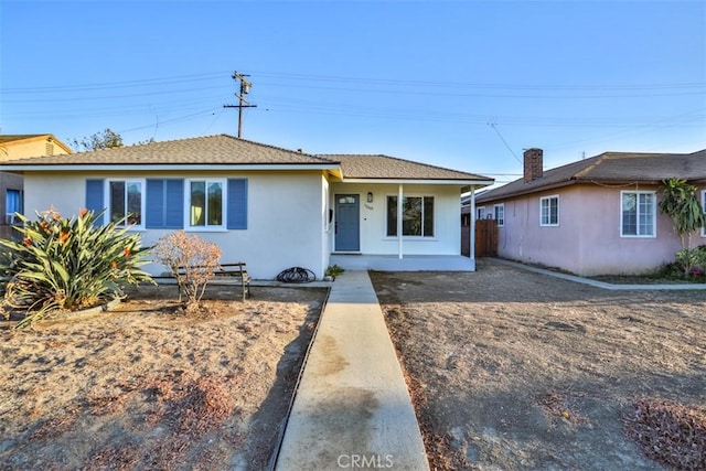 view of ranch-style home