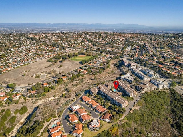 aerial view featuring a mountain view