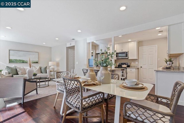 dining room featuring dark hardwood / wood-style floors