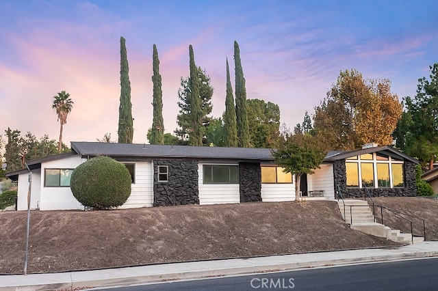 view of ranch-style home