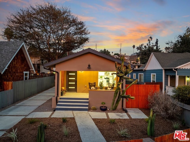 bungalow with covered porch