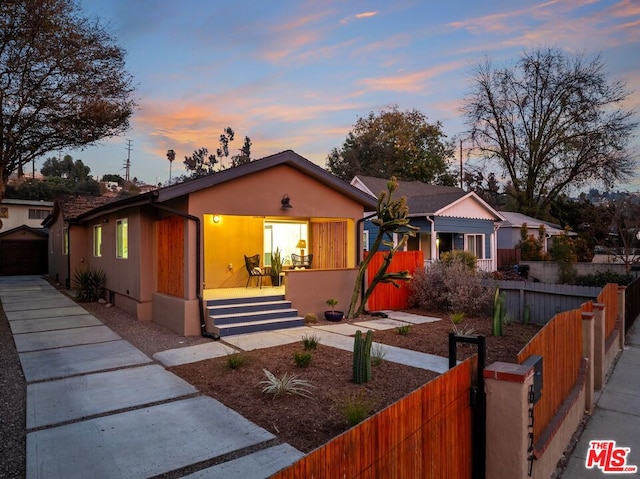 view of front of home