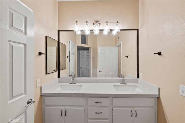 bathroom with vanity