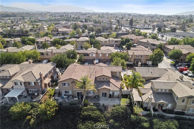 bird's eye view featuring a mountain view