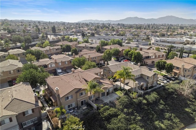 aerial view featuring a mountain view