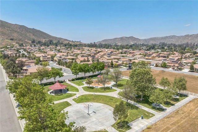 33312 Hitching Post Dr, Winchester, CA 92596 - aerial overview of property's location with nearby suburban area and a mountain backdrop