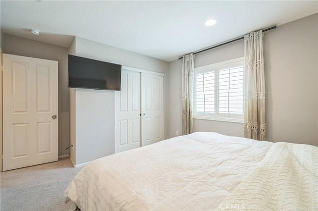 33312 Hitching Post Dr, Winchester, CA 92596 - carpeted bedroom with a closet, recessed lighting, and baseboards