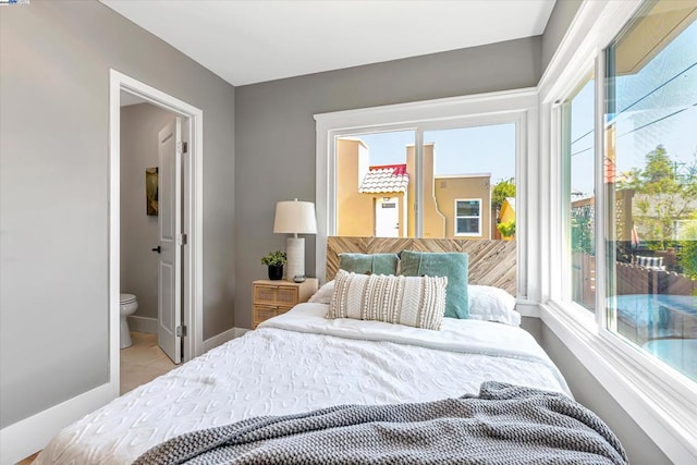 bedroom with ensuite bathroom