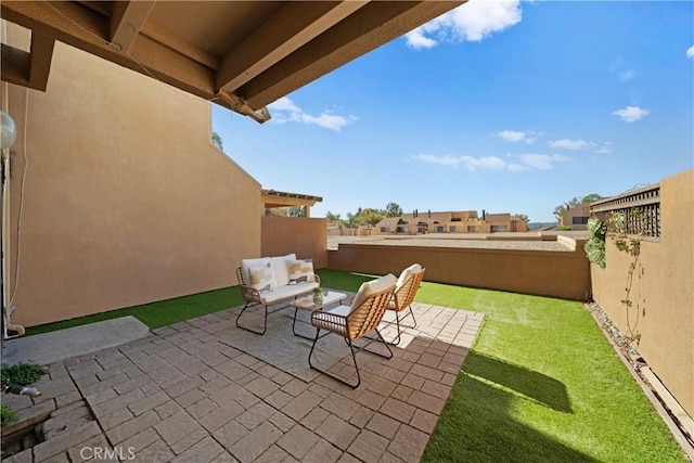 view of patio / terrace featuring outdoor lounge area