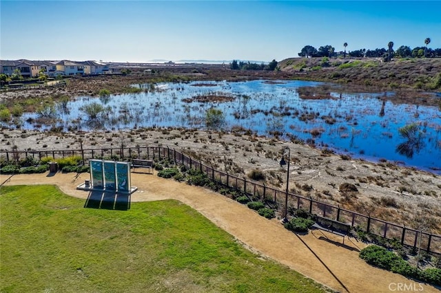 view of water feature