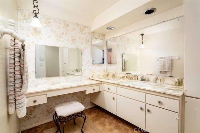 bathroom with vanity