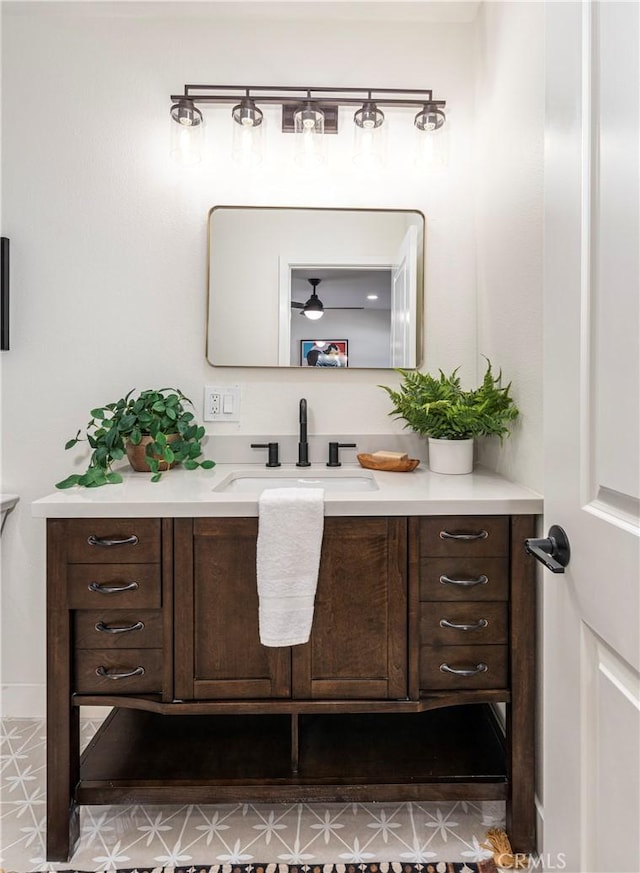 bathroom with vanity